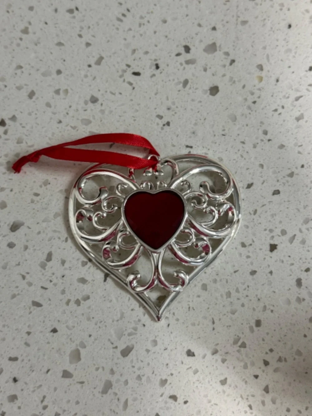 NIB Lenox Christmas Heart Ornaments Set of 3